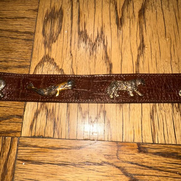 Honest by Brighton Brown Leather Belt Vintage, Endangered Species main image 6